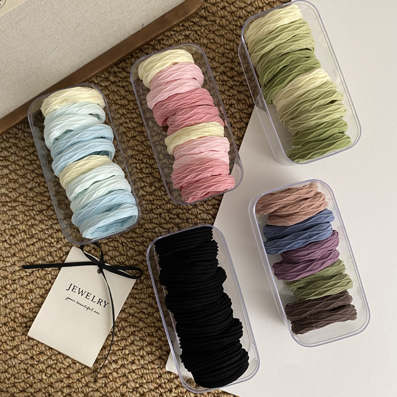 Casual High Elasticity and Durable Rubber Band Low Ponytail Hair Rope Ball Hair Circle Thick Style 2025 New Headwear Casual High Elasticity and Durable Rubber Band Low Ponytail Hair Rope Ball Hair Circle Thick Style 2025 New Headwear