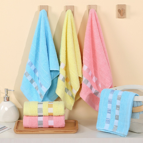 Wholesale 100% Cotton Home Towels, Home Water Absorbent Thick Patterned Non-Fuzzing Embroidered 14-Piece Gift Set