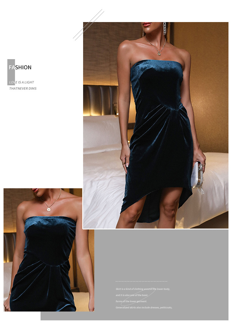 Sleeveless Tube Top Prom Dress NSDMB104814