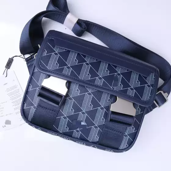 Lac French Trendy Brand Shoulder Bag Printed Men's Crocodile Fish Crossbody Bag Ste