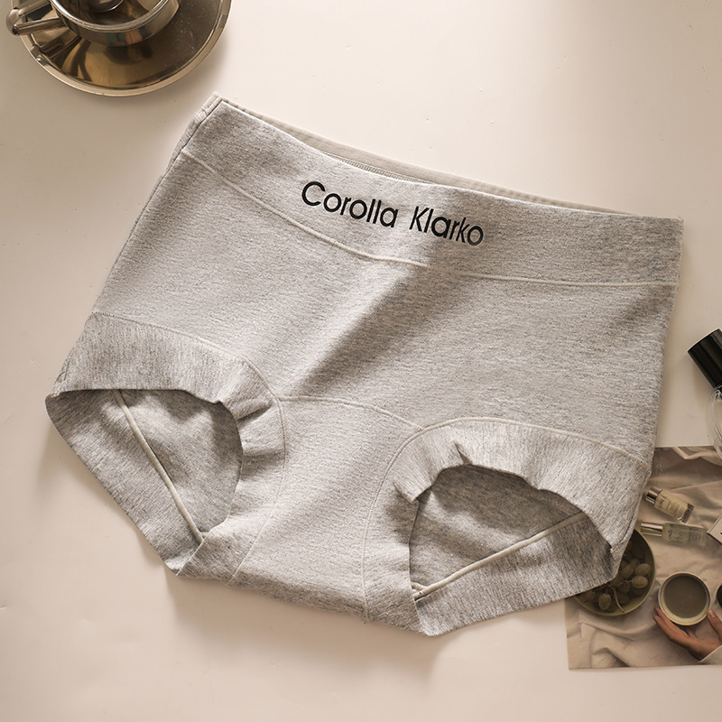 Pantalones de algodón 7A antibacterianas, entrepierna alargada, ángulo plano sin marcas, pantalones de algodón para mujeres, panty de cintura para chicas