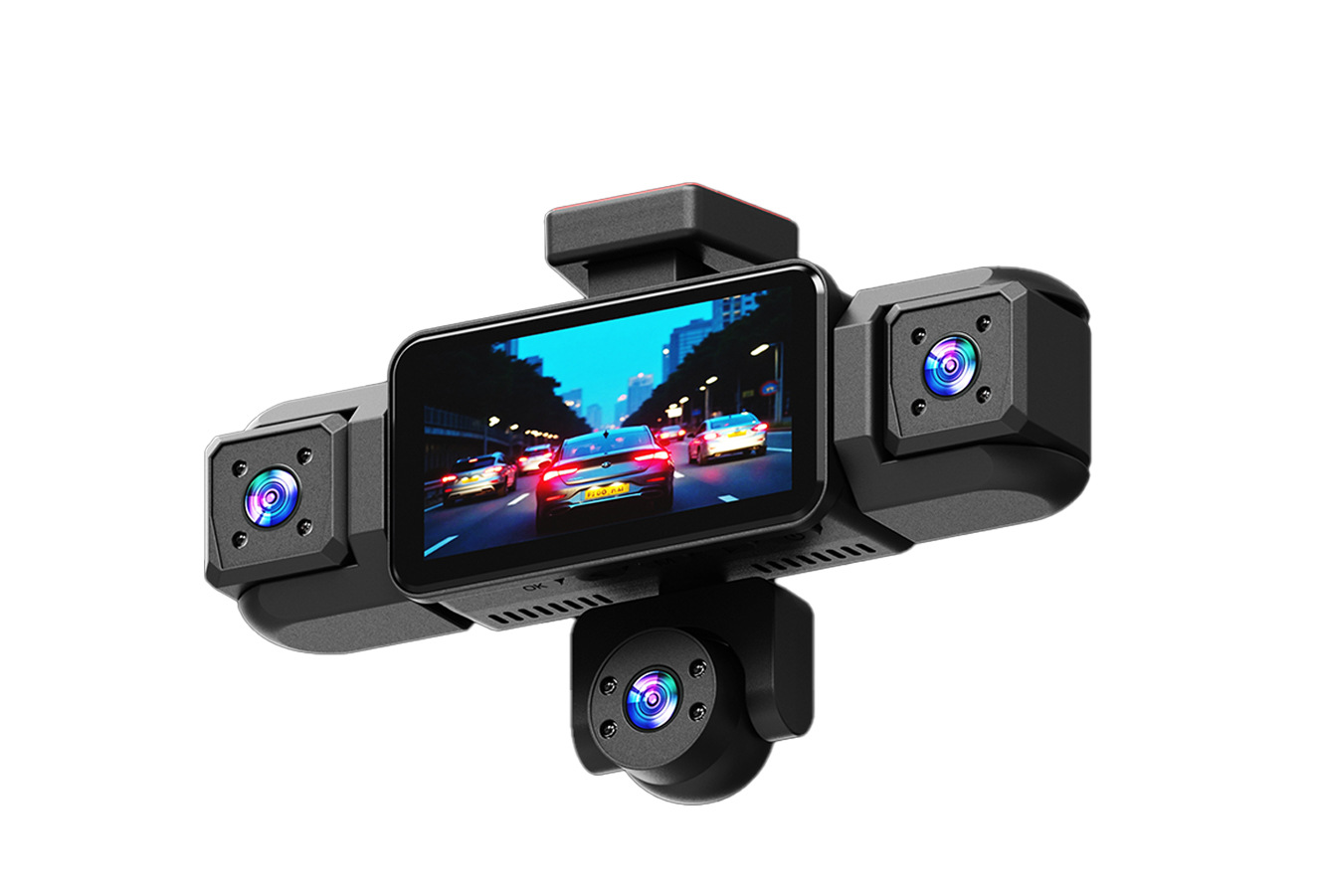 W19-5 lens dash cam, 3.16-inch 1080P HD night vision, five-channel recording, factory-installed camera, 360-degree panoramic view