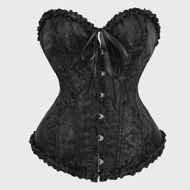 Plus-Size Cross-Border Corset Fishbone Lace-Up Waist-Shaping Top for Outerwear, Tight-Fitting Bustier Lingerie
