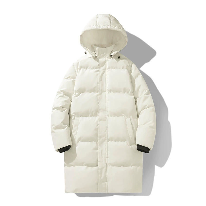 Хлопковая одежда зимняя новая капюшон утолщенные теплые средние и длинные хлопчатобумажные пальто