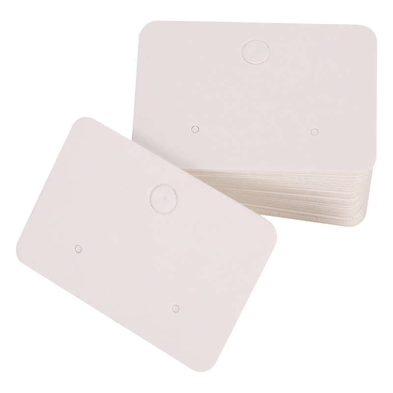 Aretes simples en blanco tarjetas de embalaje de joyería tarjetas de papel tarjetas de embalaje de alta calidad al por mayor auriculares diy bandeja de exhibición