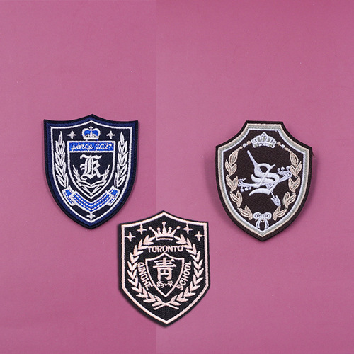 JK embroidered badge DK school uniform badge Japanese style college pin embroidered badge manufacturer supply