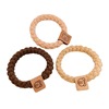 High quality woven elastic children's hair rope with pigtail, with little bears, no hair damage