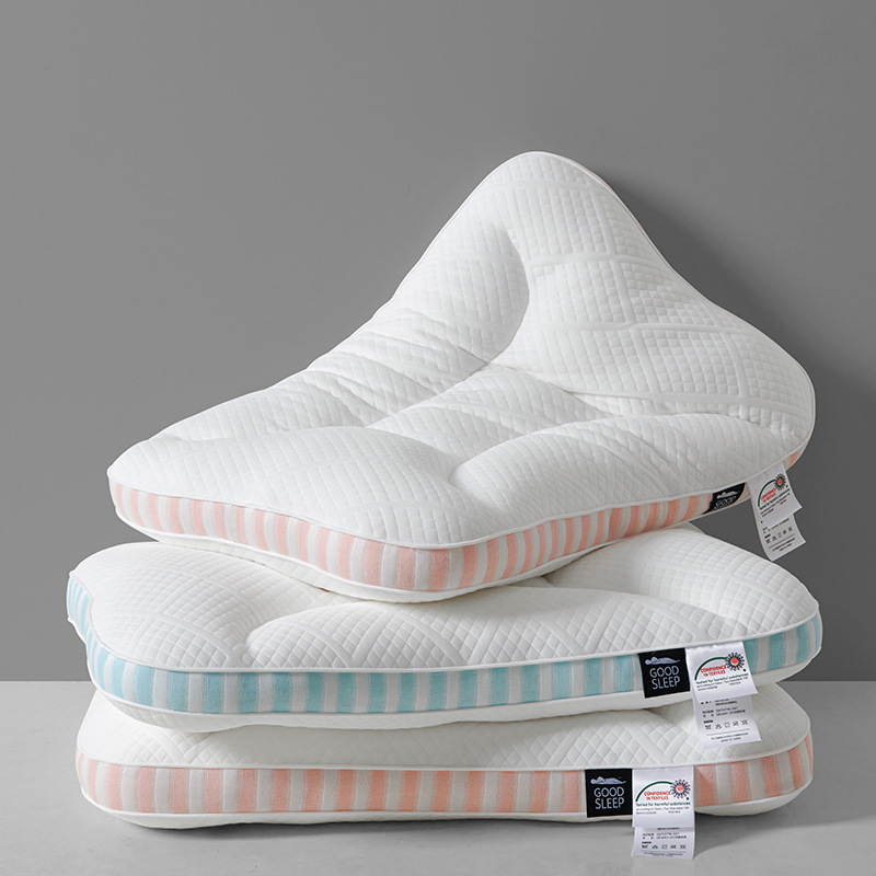 新款spa护颈椎枕头定型低矮枕芯助睡眠家用一对成人不塌陷整头芯