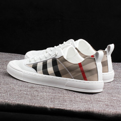 巨致男潮鞋平底單鞋男休閒鞋輕便軟底男滑板鞋英倫風社會小伙潮鞋