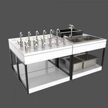 钢木款卫浴展架水龙头展架地漏展示架卫浴样品展架展台花洒展板