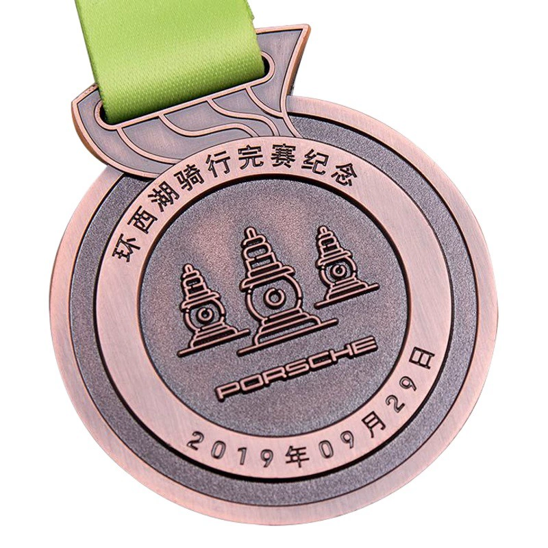 Металлическая краска медаль индивидуальные марафонские игры памятная медаль Пшеница ухо рельеф золото и серебро медь