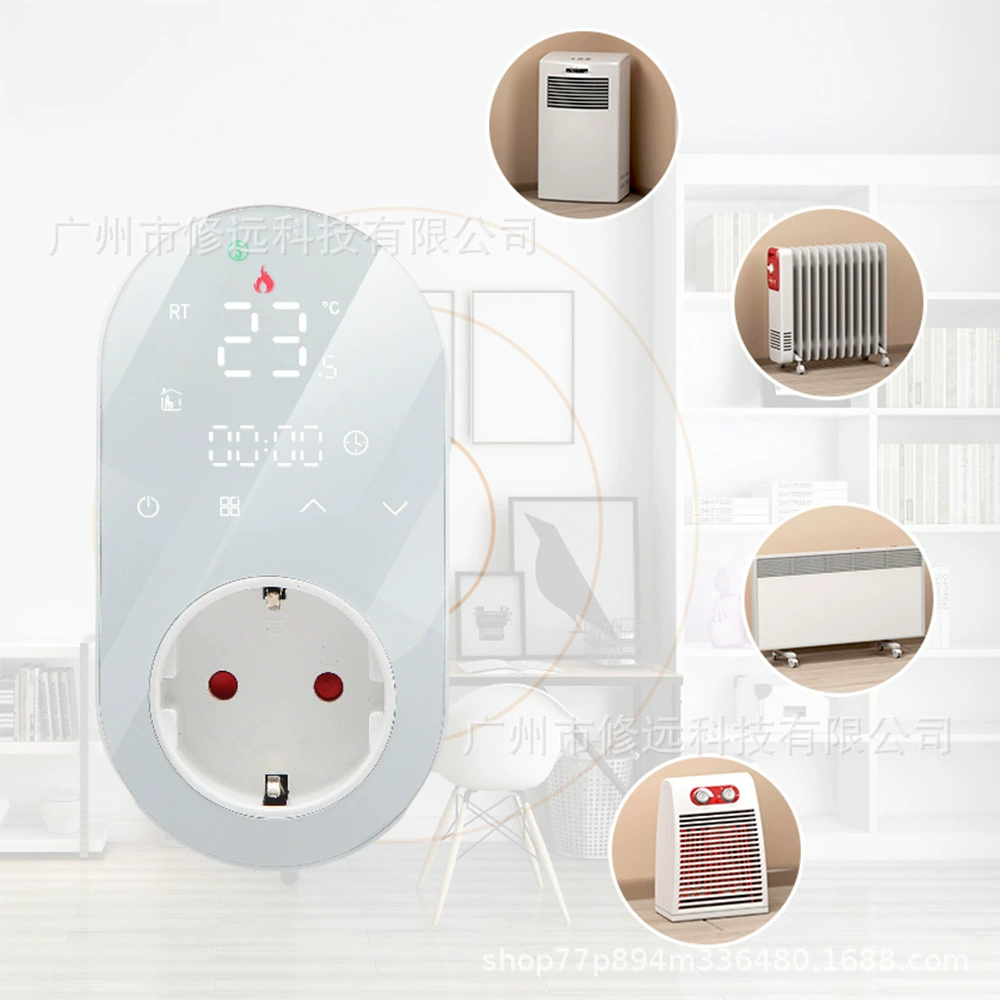 Интеллектуальный цифровой регулятор температуры синхронизатор гнездо WiFi цифровой дисплей без подсветки термостат