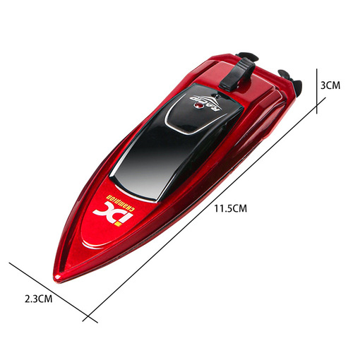 2.4G mini remote control boat wireless remote control speed boat high speed racing boat automatic flipping toy boat 10cm children's toy