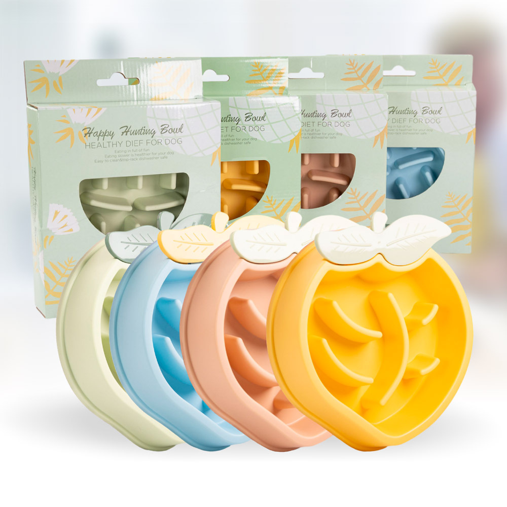 Tazón de comida lenta para mascotas de protección ambiental explosiva transfronteriza