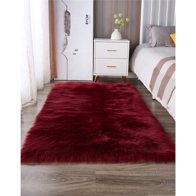 Long Plush Carpet — Other Car Carpet - wine-red-custom