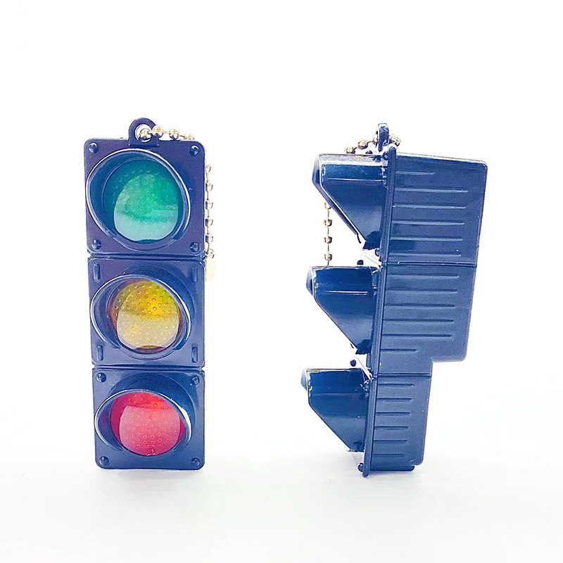 Funny Traffic Lights Plastic Unisex Bag Pendant Keychain display picture 6