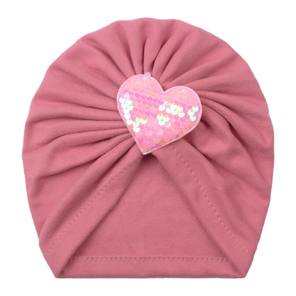 Girl's Simple Style Heart Shape Baby Hat display picture 8