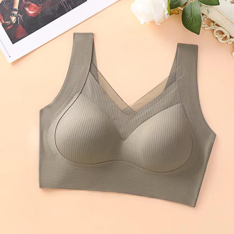 Bra de encaje de mujer fija copa chaleco tipo colapsar colgando pechos colaterales anti-gravedad tirar sin marcas de espalda belleza sujetador image 10