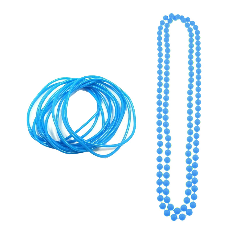 Pulsera de protección de cabeza azul correa de cadena de cuentas ropa de fiesta de Carnaval de cinco piezas