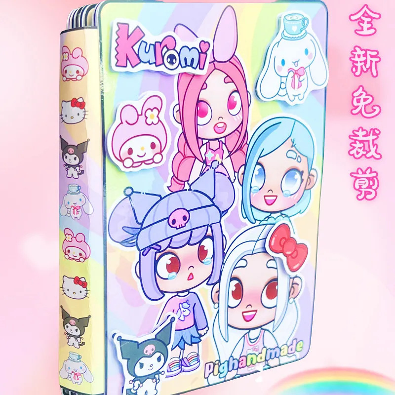 Cut-free New Kulomi Girls Home Quiet Book Fun Dress-up Toy Handmade DIY Material Bag Puzzle