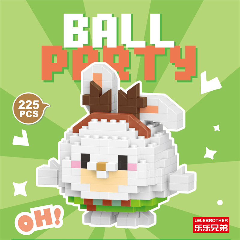 Venta al por mayor transfronteriza Lele Brothers ensamblado partículas pequeñas bloques de construcción de rompecabezas juguetes mini rompecabezas tridimensionales para niños micropartículas