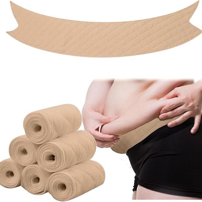 Amazon Khaki Curved Sweat-Absorbing Pads for Underwear, Sweat-Absorbing Sports Pads, Anti-Wet Cotton Pads, Washable