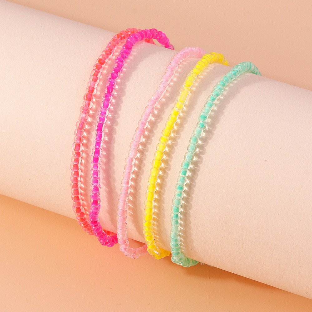 4g Weight Anklet Classification 1 Piece Quantity Holiday, Daily Occasion Plastic, Resin Material Round Pattern Spring&Summer Season Women's Gender Vacation, Classic Style Style Wholesale Jewelry Vacation Classic Style Round Plastic Resin Anklet 11
