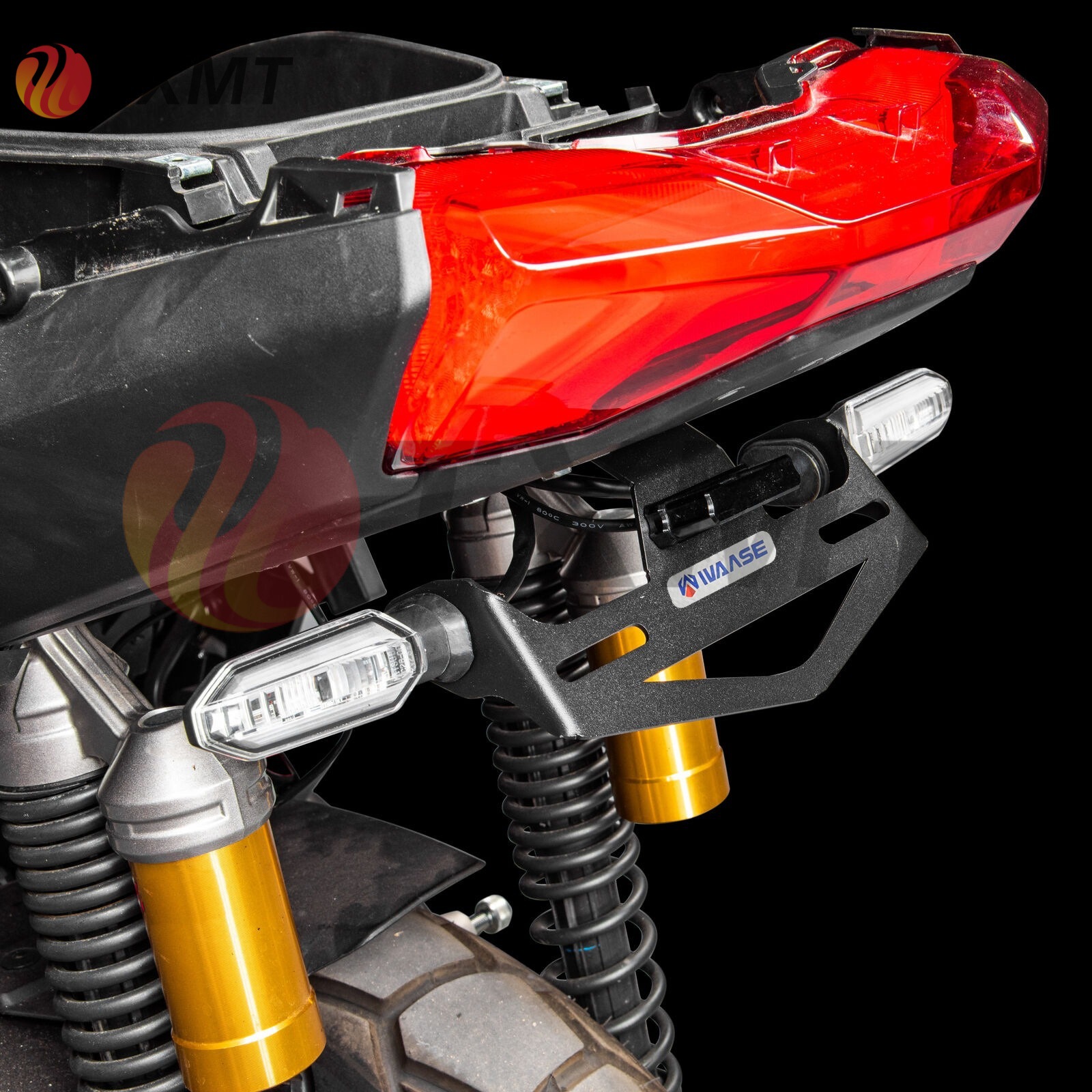 Suitable for Honda Adv160 22-24 Years Modified Motorcycle Rear Tail License Plate Holder Short Tail Bracket License Plate