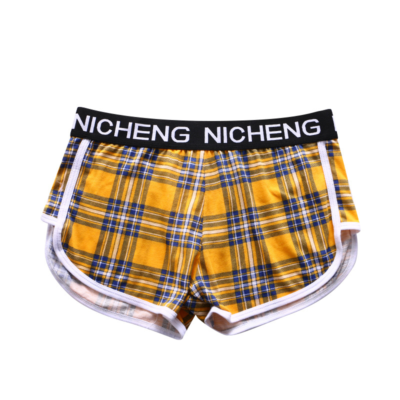 Pantalones íntimas de hombre 100% algodón de alta calidad pantalones cortos antibacterianos deportivos de ángulo plano pantalones cortos de hombre