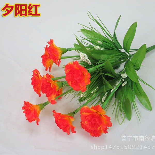 Suministro directo de fábrica día la madre simulación 10 clavel ramo juanhua eterna flor estrellada espuma