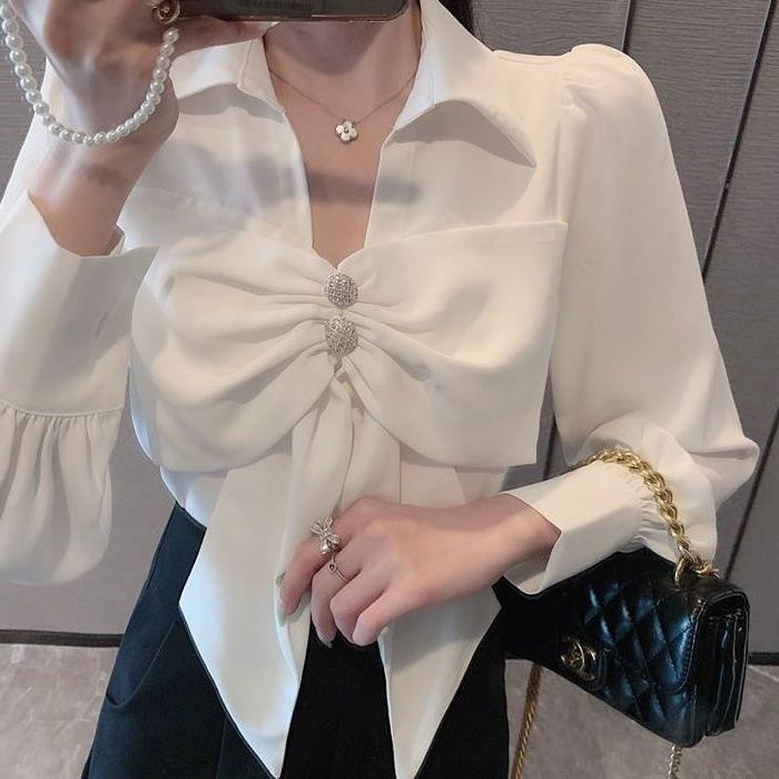 Shirt with bow