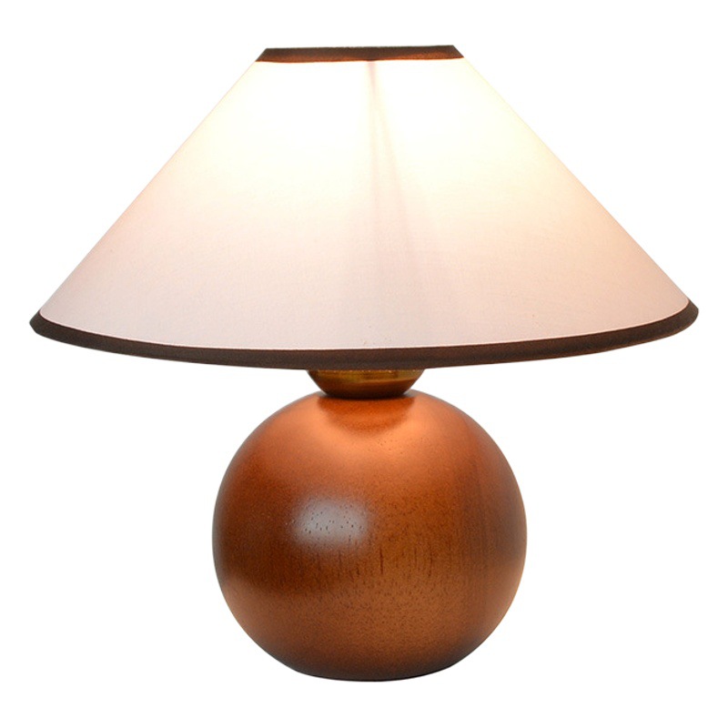 Retro lámpara de mesa de madera maciza nogal color Corea del Sur vintage dormitorio B & B decoración de noche atmósfera pequeña lámpara de mesa