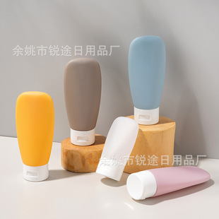 Factory in stock PE Flocking Morandi Bottled 4 Color 30ml 60ml 100ml Emulsion Bottled Empty