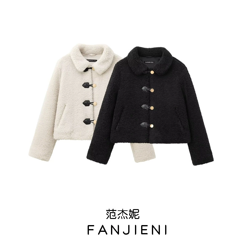 (Cross-border trading), fashionable velvet short long-sleeve, coat, European style, city style