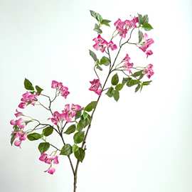 三角梅仿真花2叉长枝落地绿植假花家居婚庆摄影园林景观装饰花材