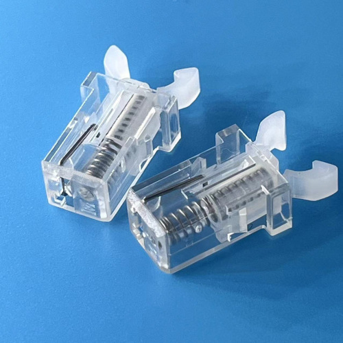 Trash can switch MS transparent color Makeup box eyeglass box water tank spring lock door lock switch