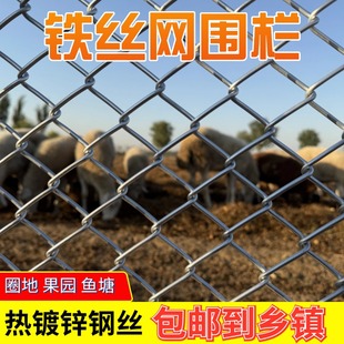 J8 Fence Breeding Zinc Mesh Steel Wire Mesh Grids Circle Iron Wire Mesh Hot Galvanized Outdoor Isolation Steel Anti-Rust Hook G3