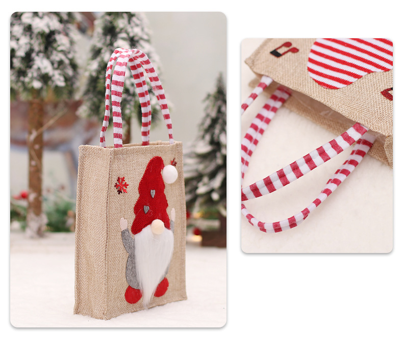 Christmas Cute Rudolf Linen Party Gift Wrapping Supplies display picture 3