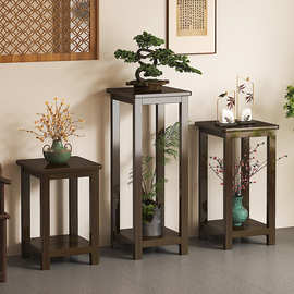小院置物架阳台花架子客厅2024新款落地式花盆托架子非实木植物架