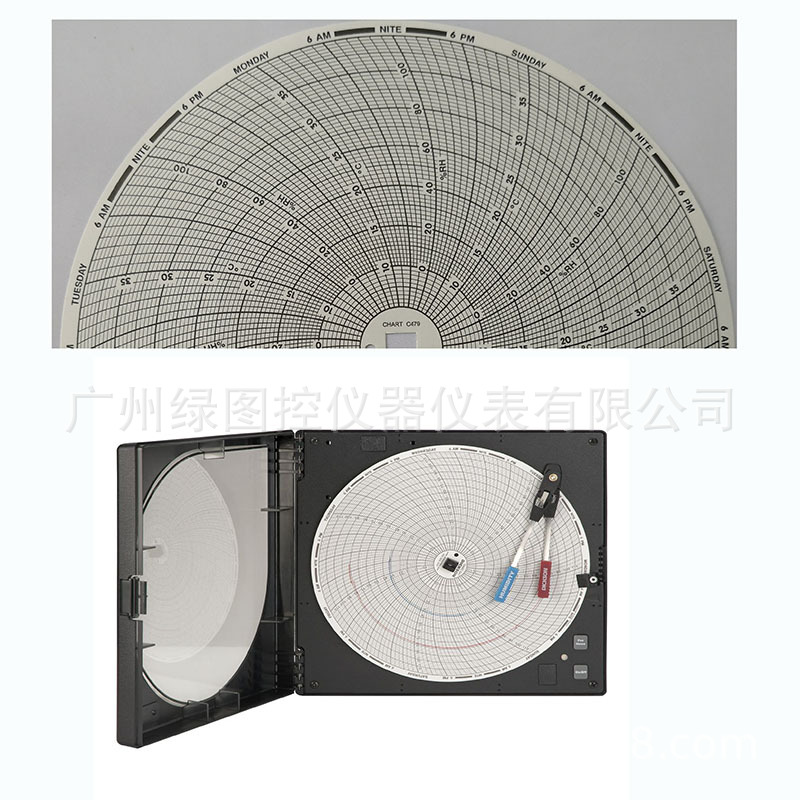 DICKSON迪克森TH800温湿度记录计圆盘图表记录纸C479