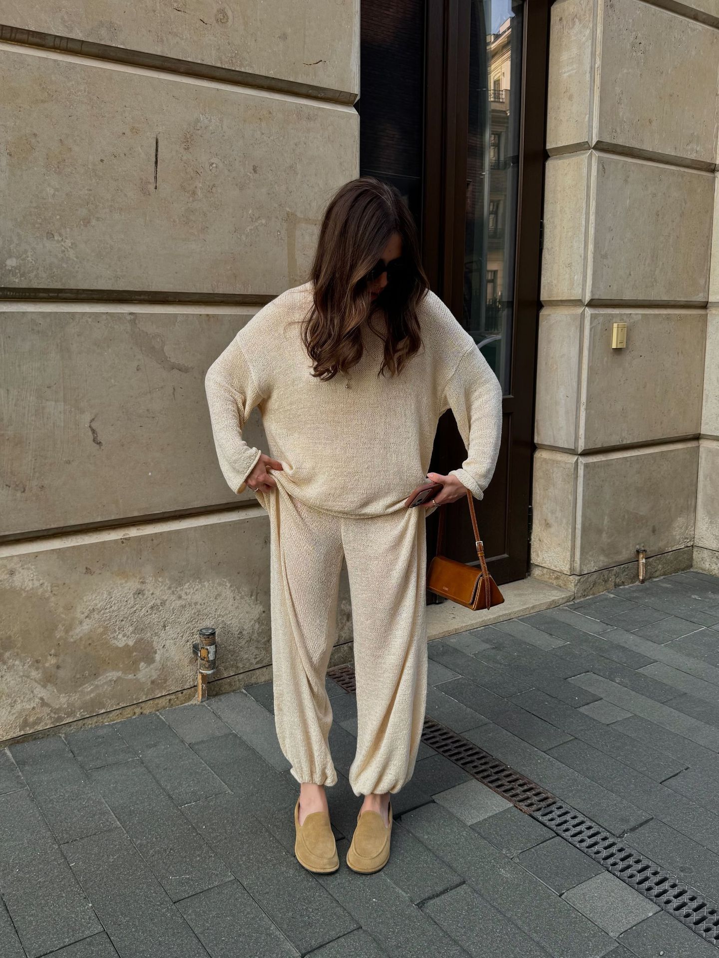 Solid color knitted autumn long-sleeve
