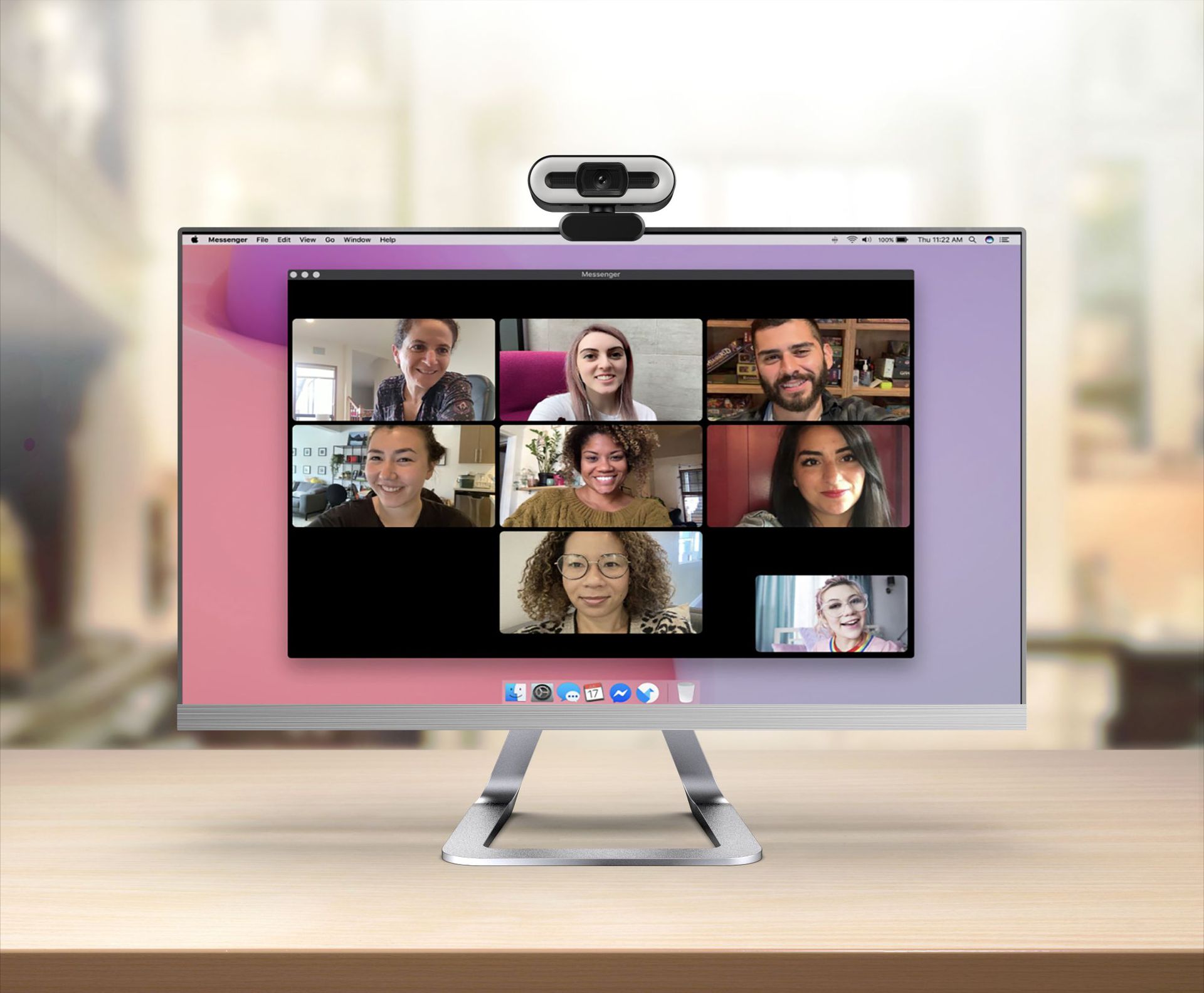 高清美颜补光灯1080P/2K/4K电脑摄像头 网络直播摄像头