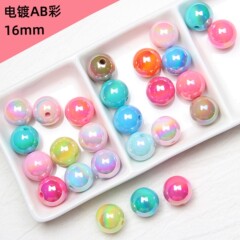 カード16アクリルメッキ数珠手絵珠胚珠diyブレスレット散珠携帯チェーン車掛アクセサリー部品