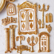 罗马柱硅胶模具蛋糕店硅胶模具欧式订婚路灯柱子柱翻糖蛋糕工具