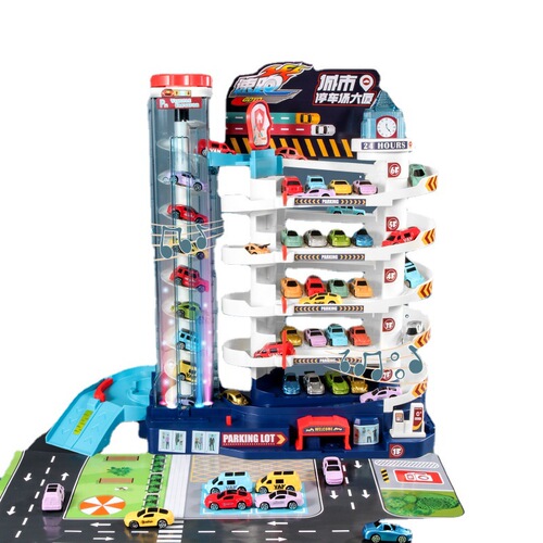 Children's Car Adventure Dinosaur Winding Road Building Multi-layer Track Puzzle Boy Children's Day Gift Toy