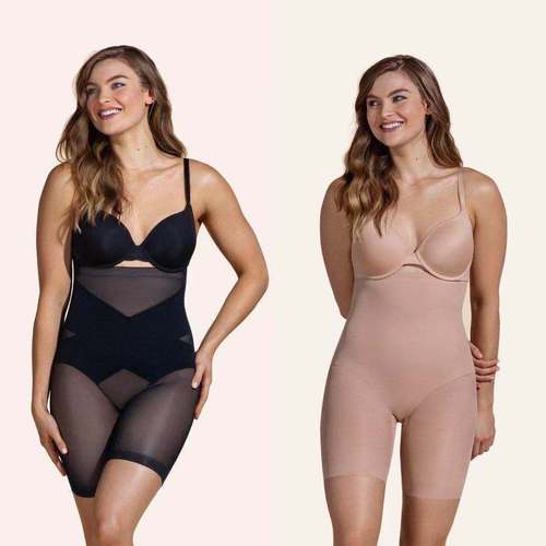 European and American style high-waisted seamless cross-corset tummy-tightening butt-lifting body-shaping anti-exposure body-shaping safety pants