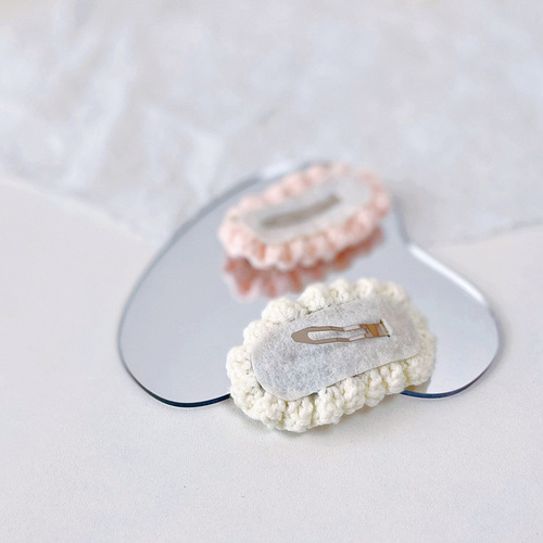 Japanese super fairy girl hairpin handmade wool embroidered flower hair accessories temperament girls headwear BB clip bangs side clip