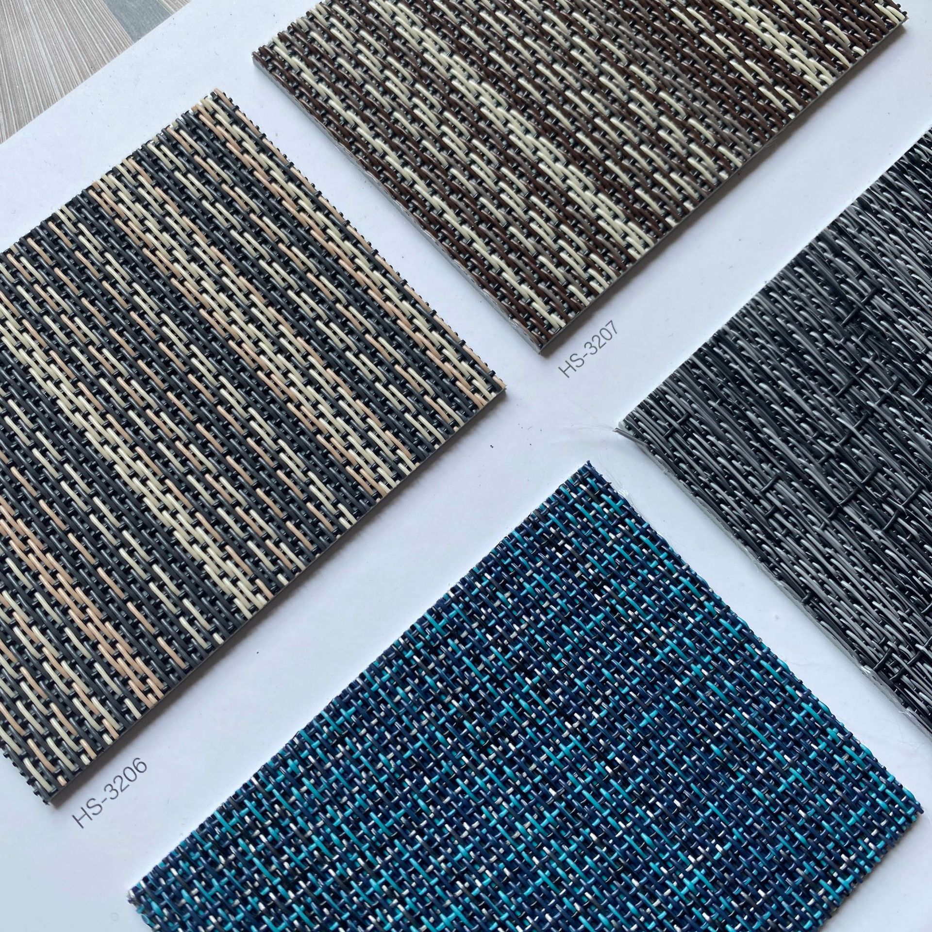 华塑2.5mm编织纹PVC地板酒店会所别墅办公室阻燃吸音防滑编织地毯