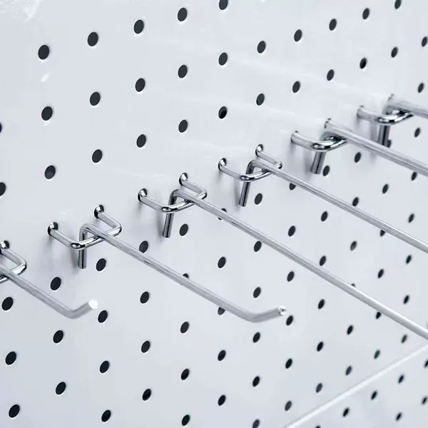 Perforated Board Accessories Metal Straight Hook Supermarket Shelf Tripod Hook Perforated Board Hook Double Angle Hook Perforated Board Hook