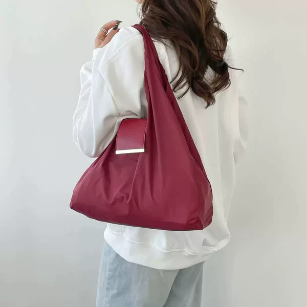Cross-border, Instagram-style keychain organizer bag, large capacity, eco-friendly fabric bag, convenient shopping bag, accessory pouch